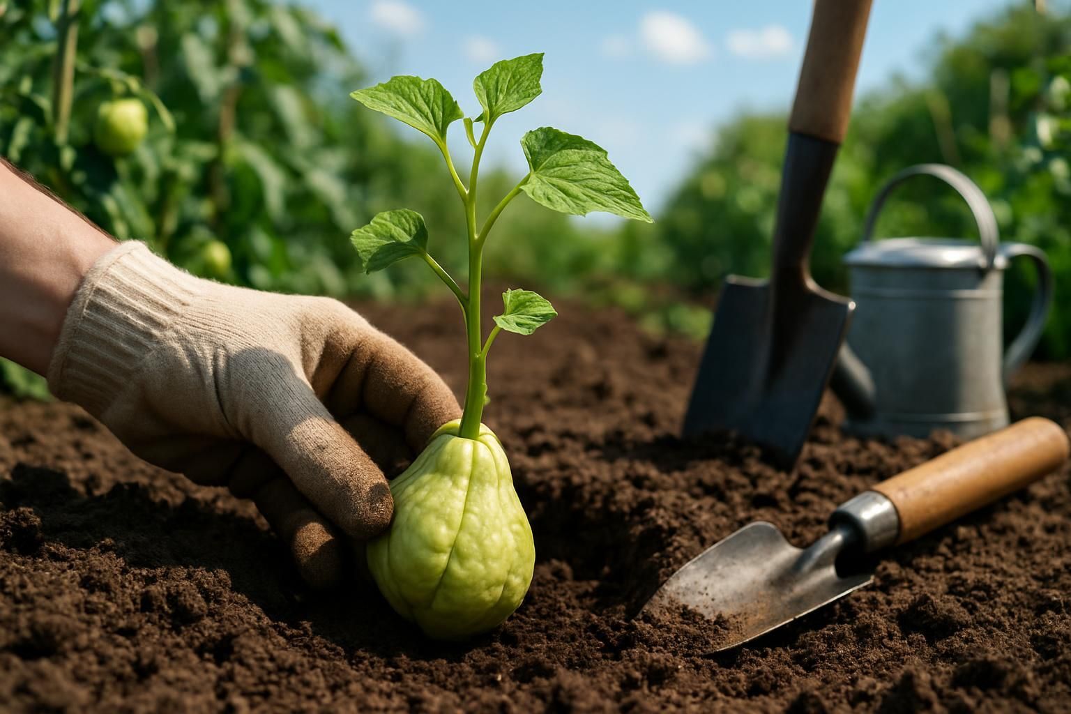 Comment planter une christophine qui a germé ? Guide complet