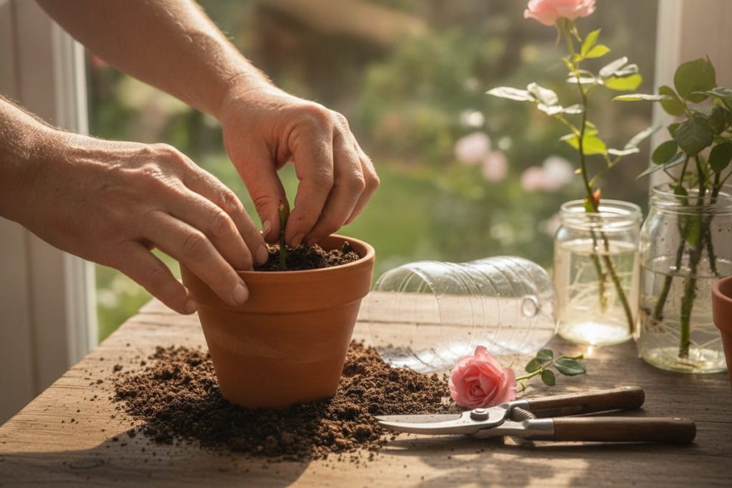 Bouturage roses coupées : la méthode simple pour réussir