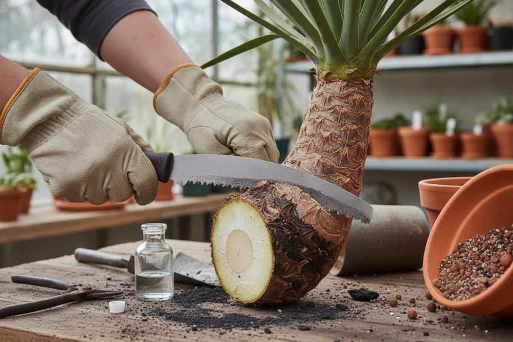 Couper tronc yucca pourri : les bons gestes pour le sauver