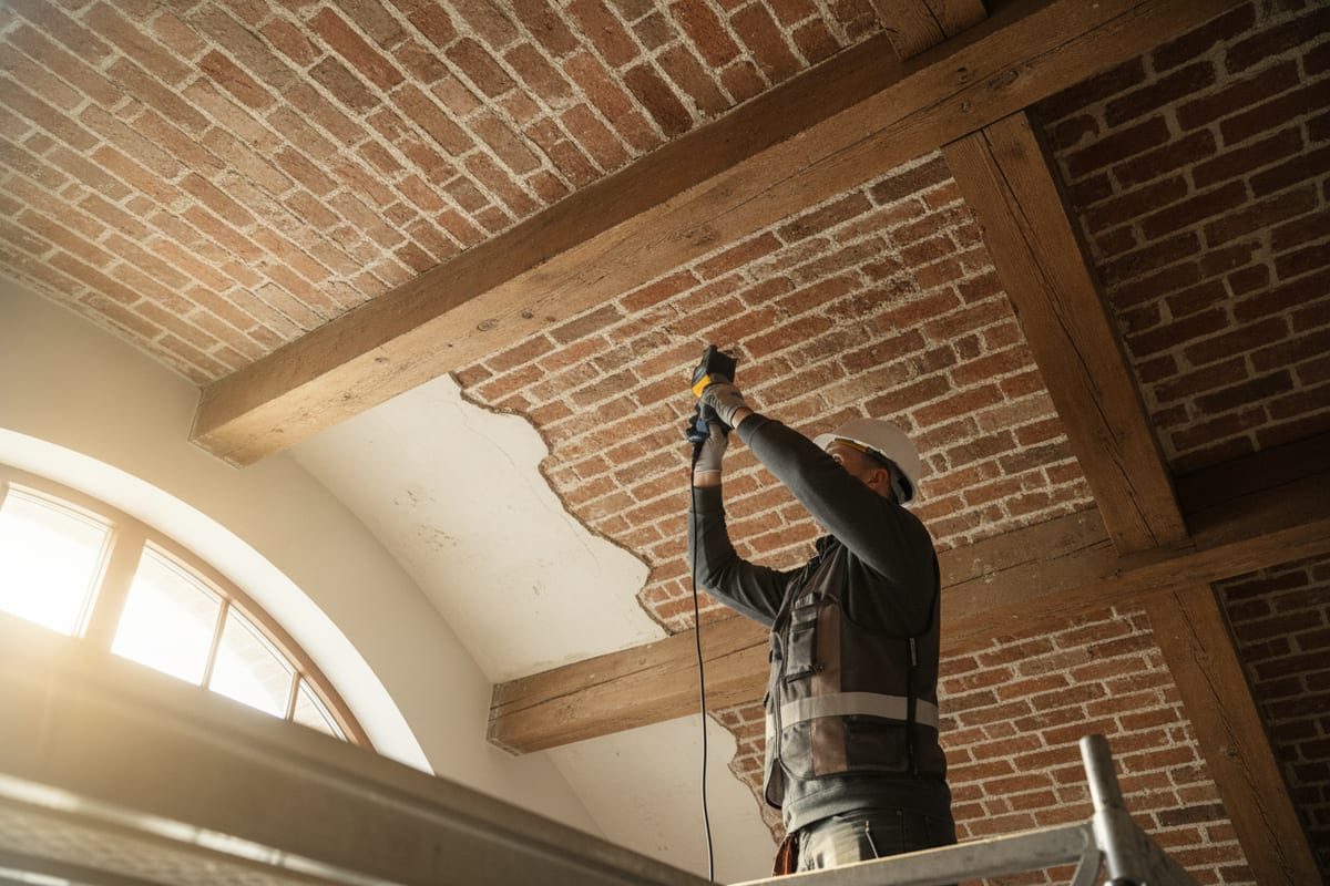 Plafond en brique : pose, rénovation et conseils d&rsquo;expert