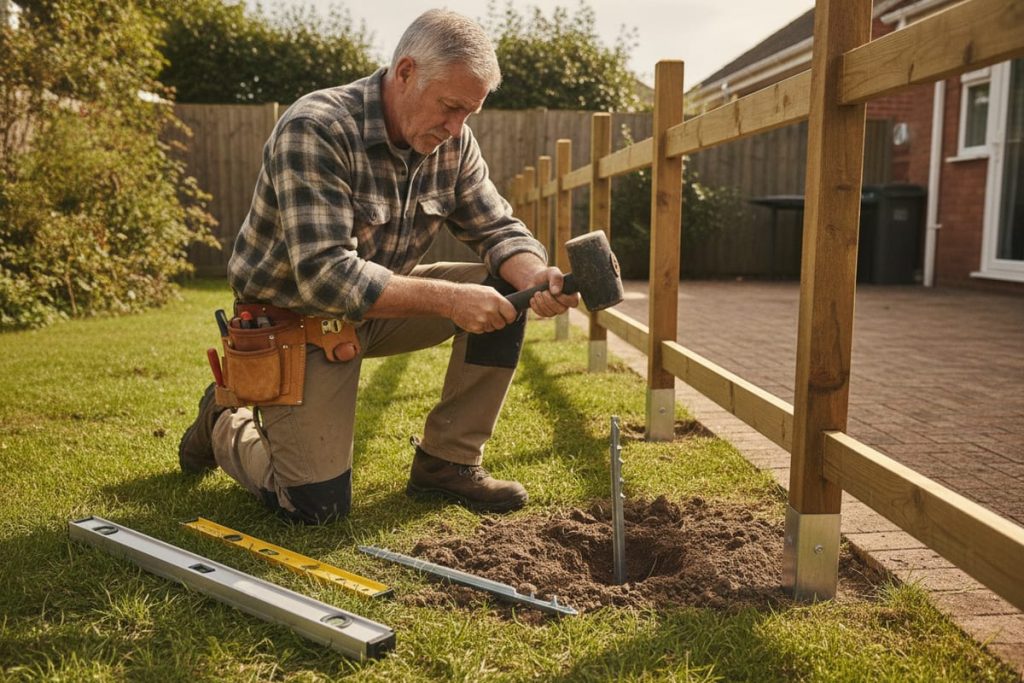 Poser un panneau en bois sans béton : 3 méthodes testées